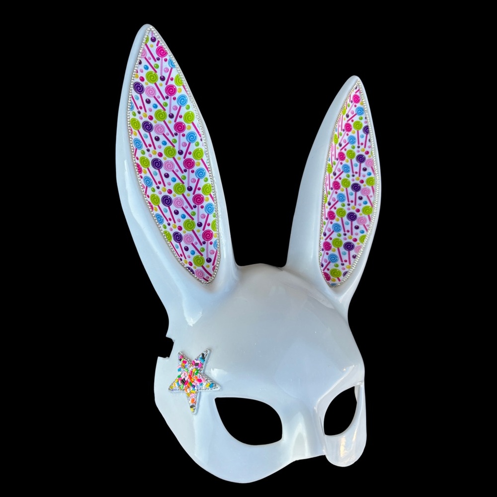 “Eye Candy” Adult Bunny Rabbit Mask - Picture 2 of 5